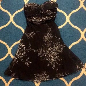 Strapless White House Black Market Cocktail Dress